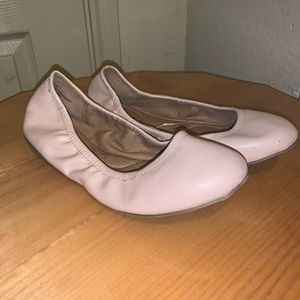 Pink ballet flats